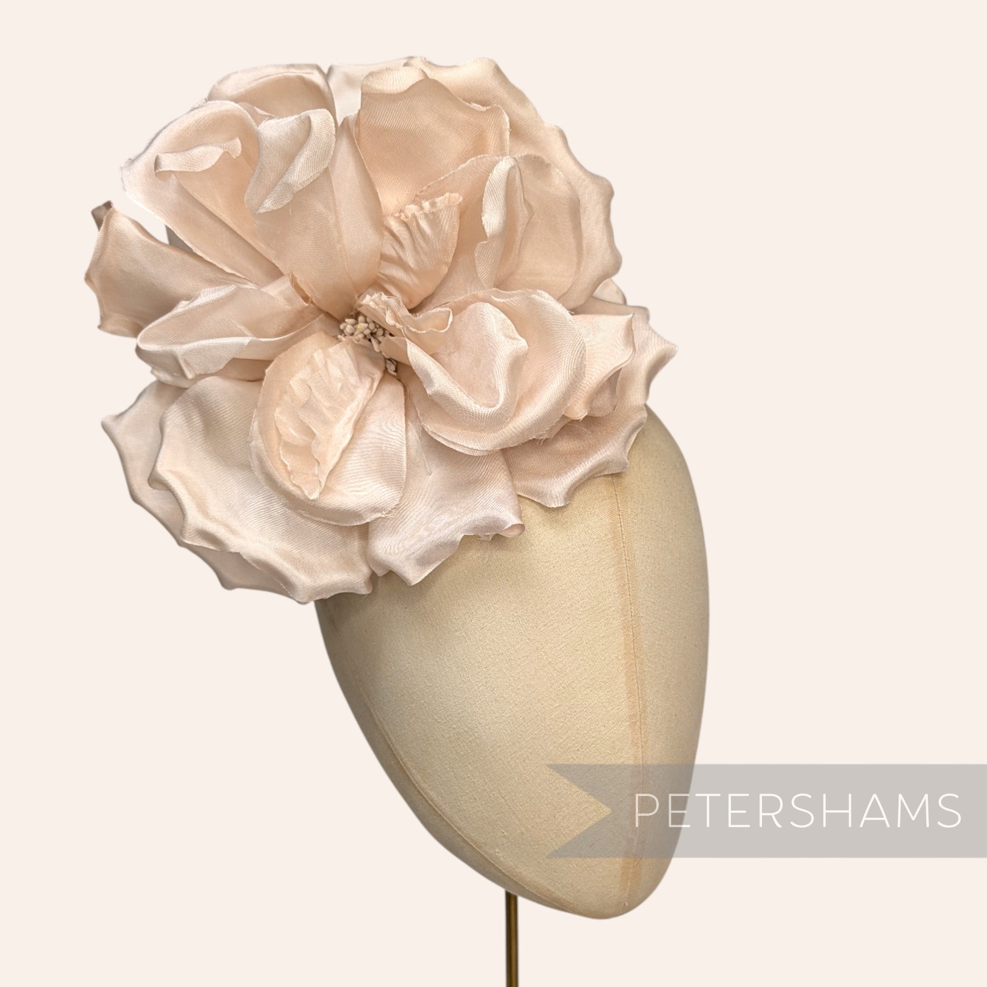 'Lucinda' Extra Large Silk 20cm Rose Millinery Flower