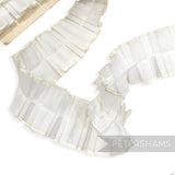 Box Pleated 44mm Vintage 1970's Cotton Trim - 1m