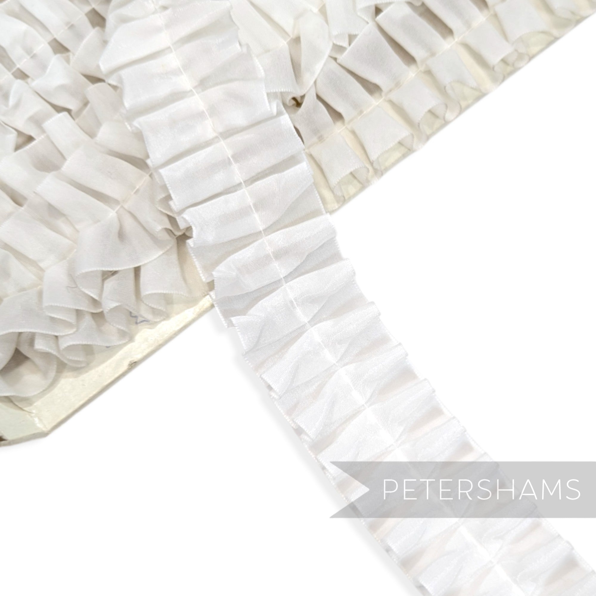 Sheer Box Pleat 35mm Vintage 1990's Trim - 1m