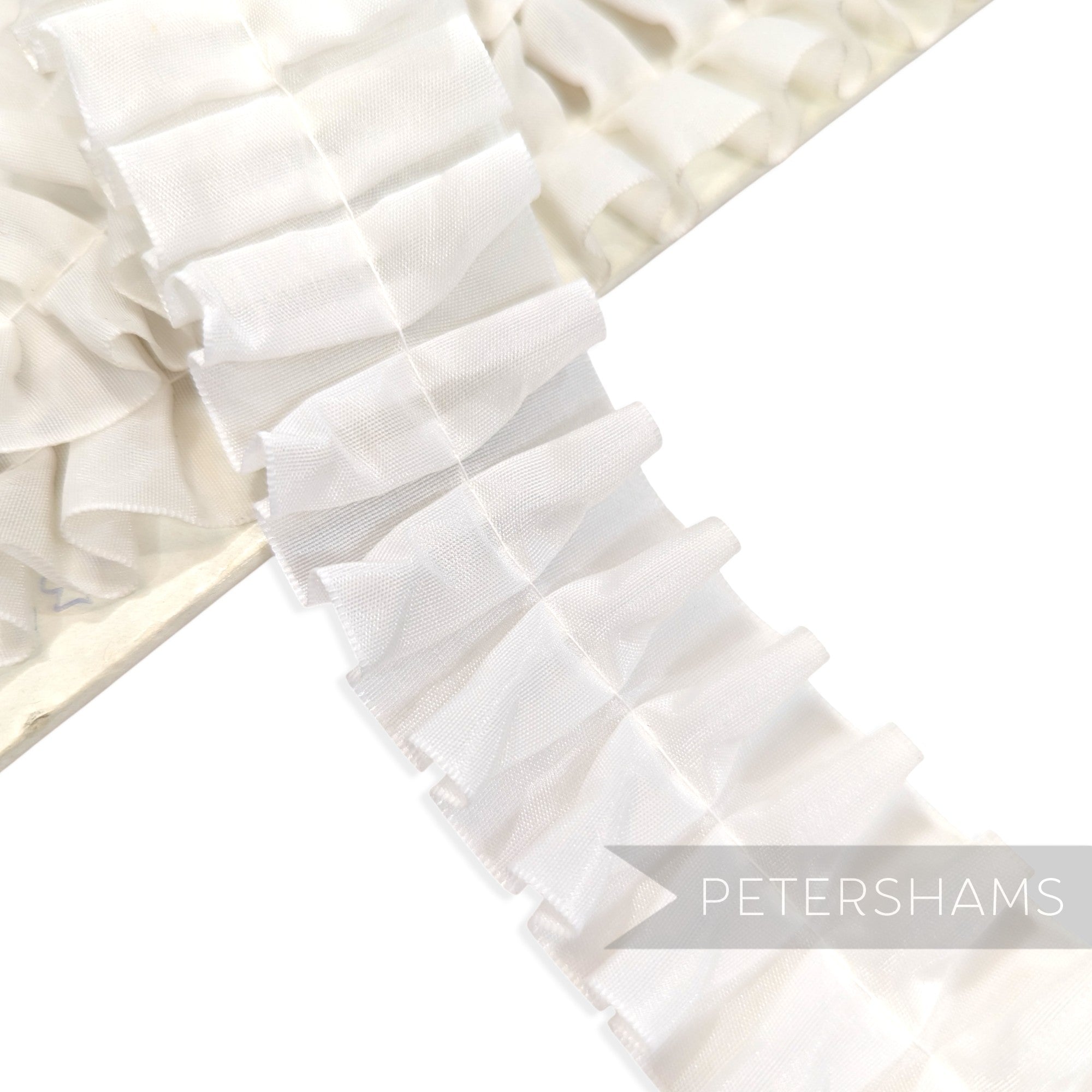 Sheer Box Pleat 35mm Vintage 1990's Trim - 1m