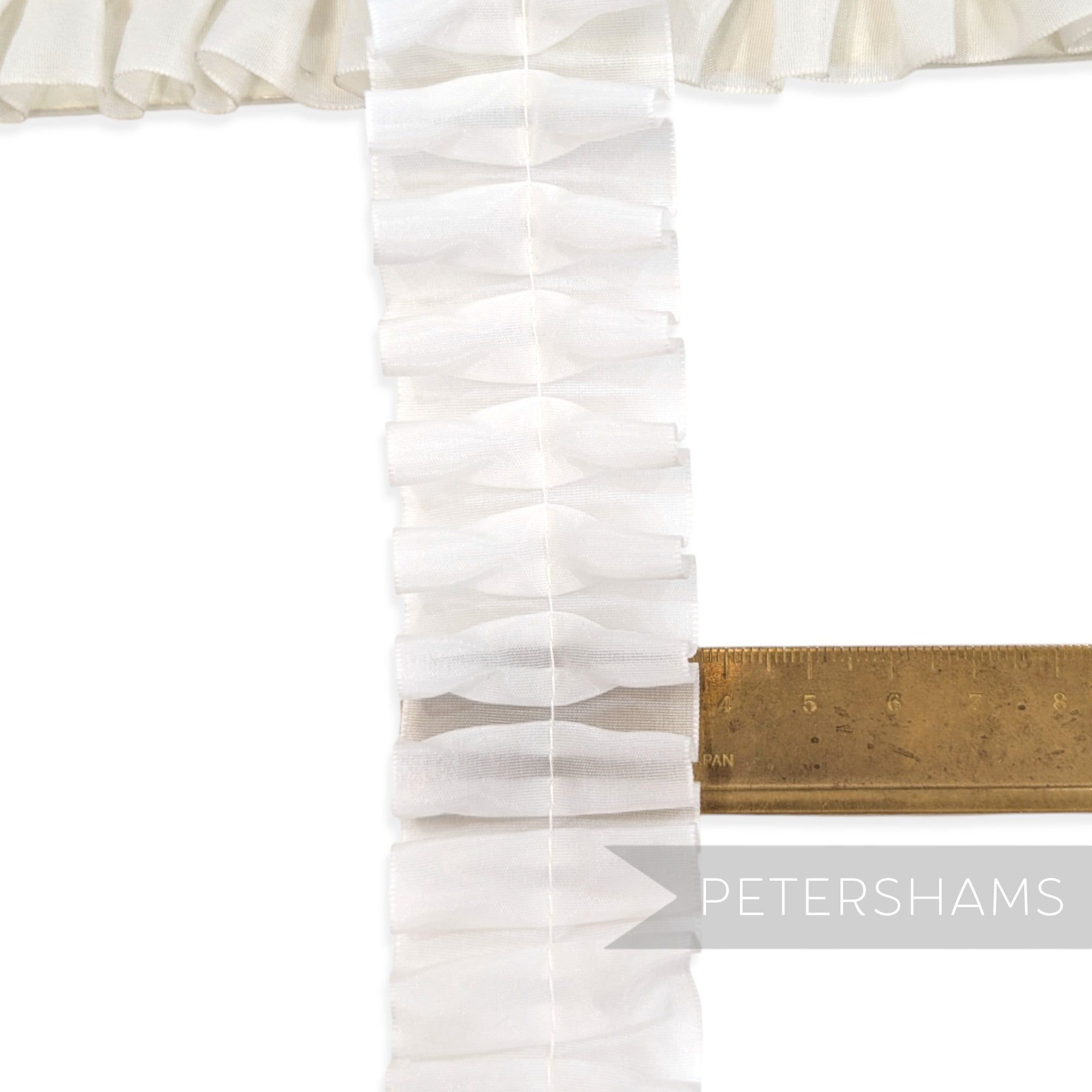 Sheer Box Pleat 35mm Vintage 1990's Trim - 1m