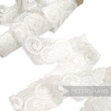 Swirly Scalloped Edge 50mm Vintage 1980's Floaty Lace - 1m