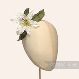 'Feebee' Vintage 1980/90s Silk 10cm Lily Flower Millinery Hat Mount