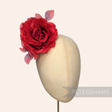 'Chloe' Silk 11cm Rose Millinery Flower Hat Mount