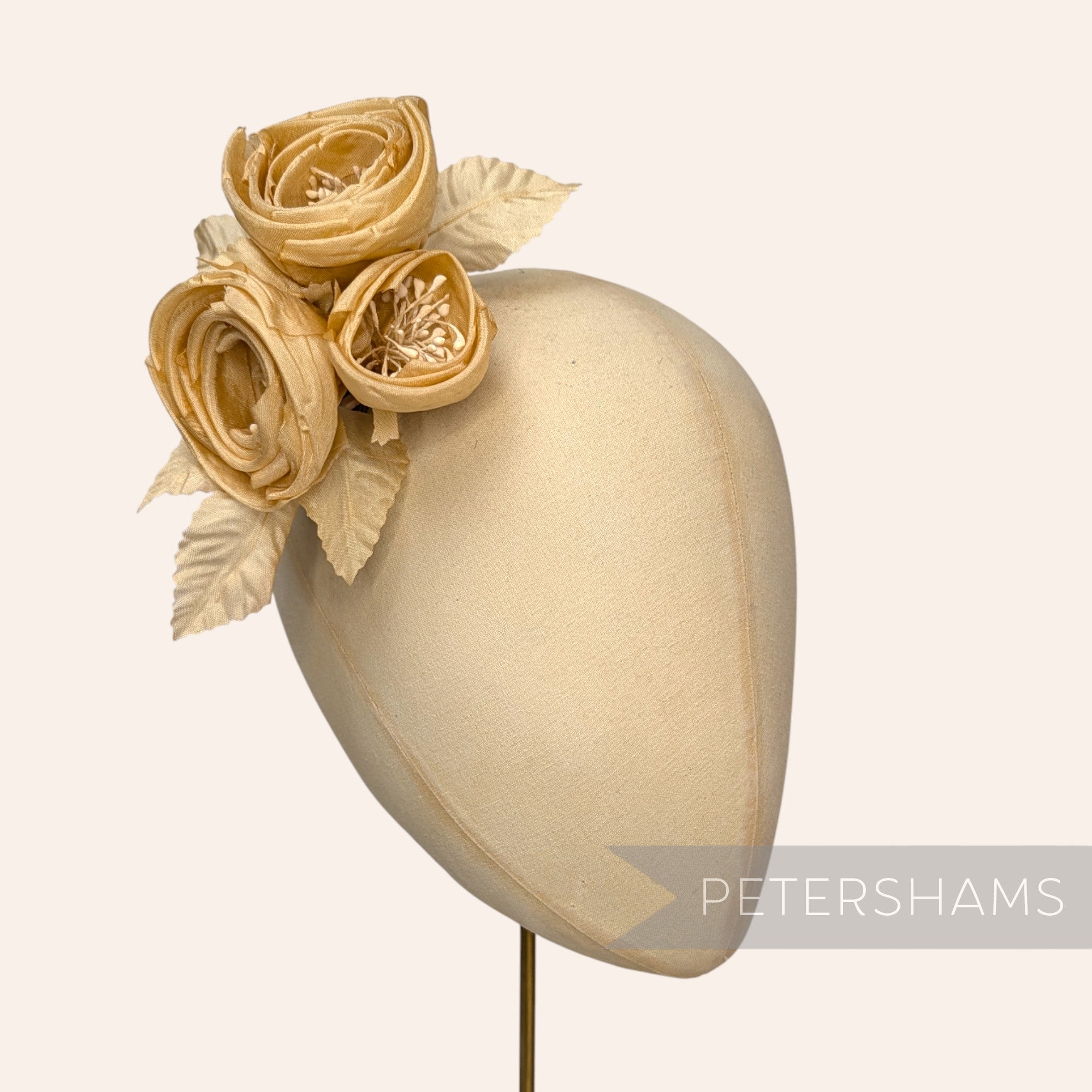 'Michelle' Silk Ranunculus Millinery Flower Hat Mount
