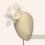 'Michelle' Silk Ranunculus Millinery Flower Hat Mount