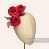 'Michelle' Silk Ranunculus Millinery Flower Hat Mount