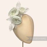 'Michelle' Silk Ranunculus Millinery Flower Hat Mount