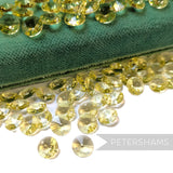 Vintage 1960/70's 8mm Glass Rivoli Shape 1-Hole Faceted Beads - 72 Pieces