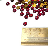 Vintage 1960/70's 4mm Glass 2-Hole Flatback Faceted Gems - 144 Pieces