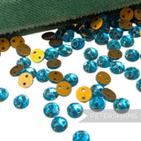 Vintage 1960/70's 4mm Glass 2-Hole Flatback Faceted Gems - 144 Pieces