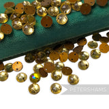 Vintage 1960/70's 7mm Glass 2-Hole Flatback Faceted Gems - 72 Pieces