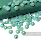 Vintage 1960/70's 9mm Glass 2-Hole Flatback Faceted Gems - 72 Pieces