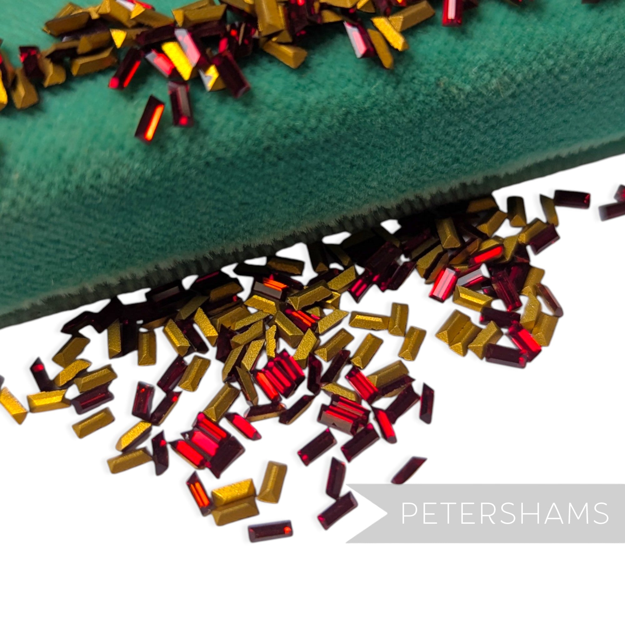 Vintage 1970/80's 4x2mm Rectangle Faceted Crystals - Approx. 144