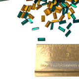 Vintage 1970/80's 4x2mm Rectangle Faceted Crystals - Approx. 144