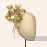 'Regina' Velvet & Organza Hydrangea Millinery Flower Mount