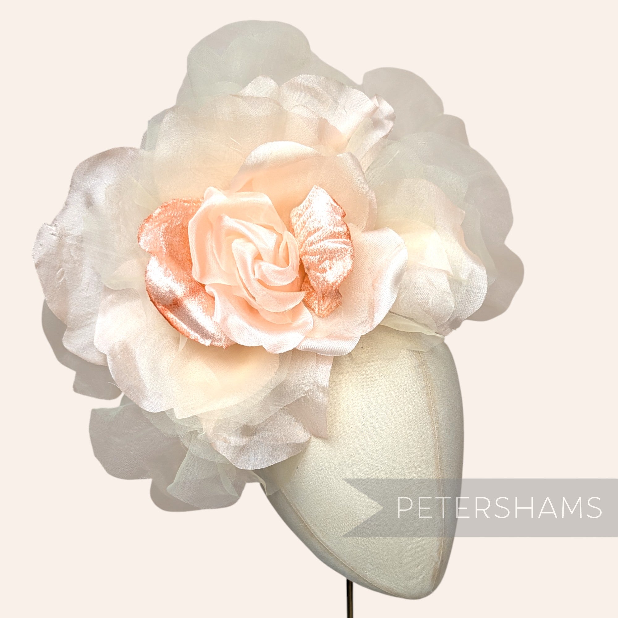 'Priscilla' Giant 25cm Velvet & Organza Millinery Flower