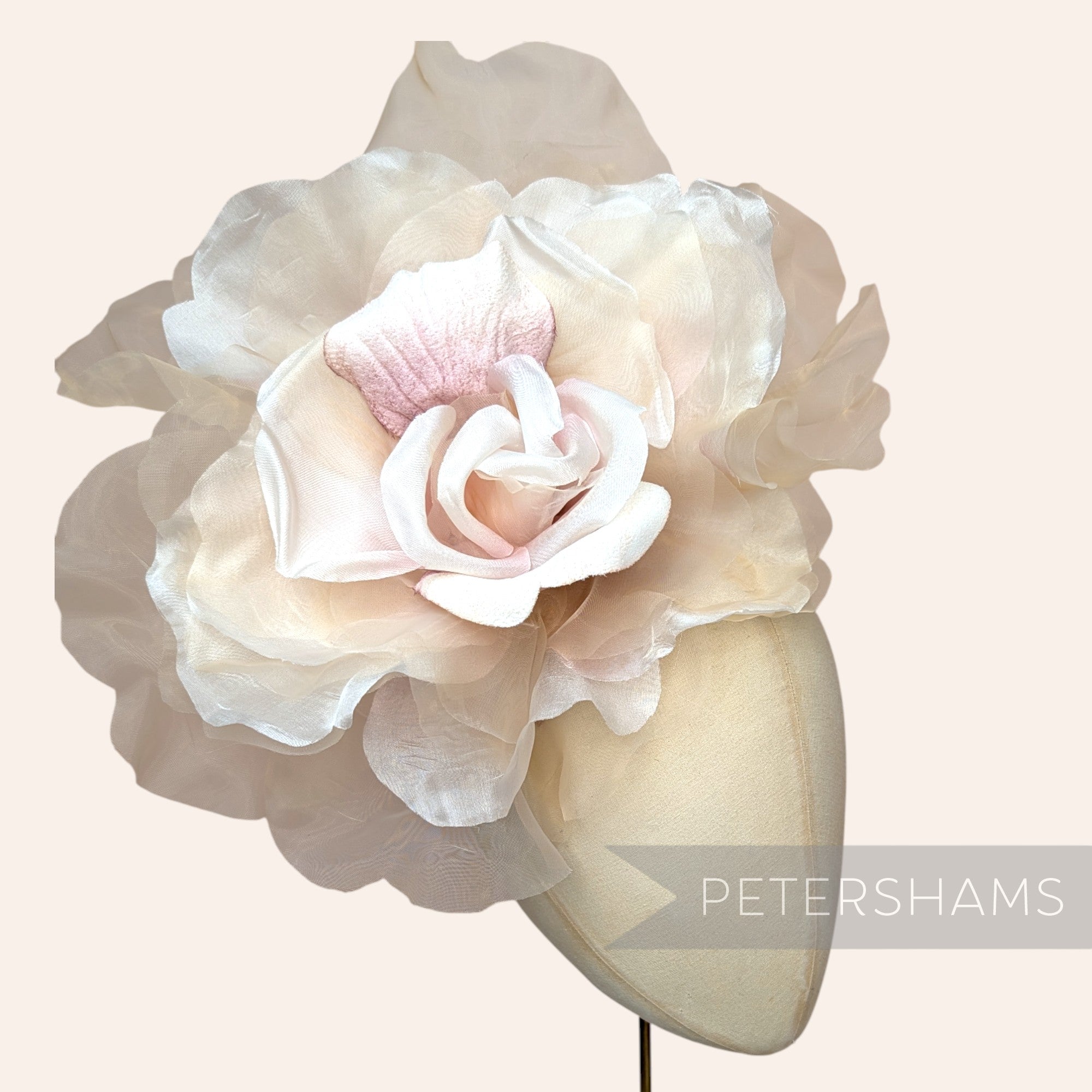 'Priscilla' Giant 25cm Velvet & Organza Millinery Flower