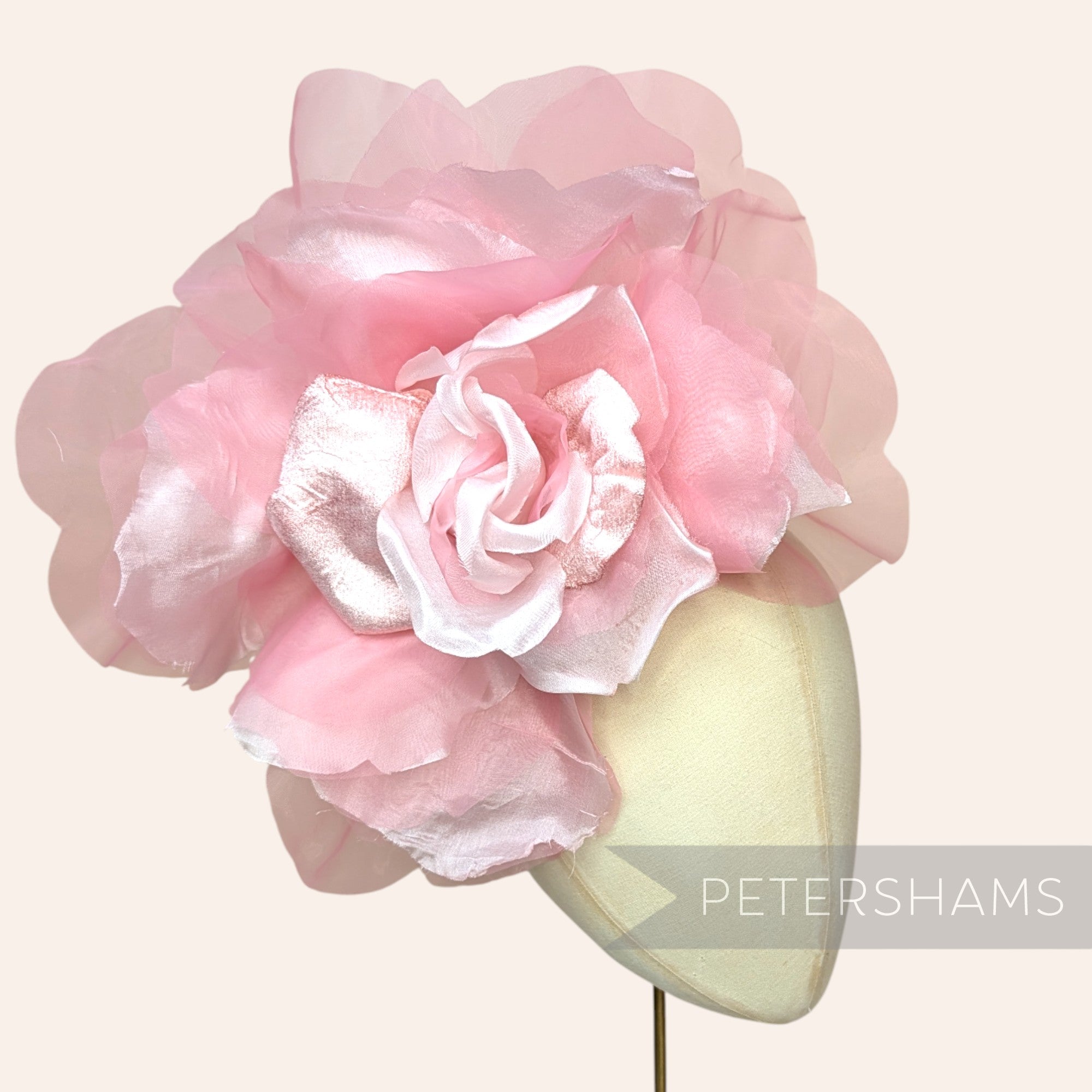 'Priscilla' Giant 25cm Velvet & Organza Millinery Flower