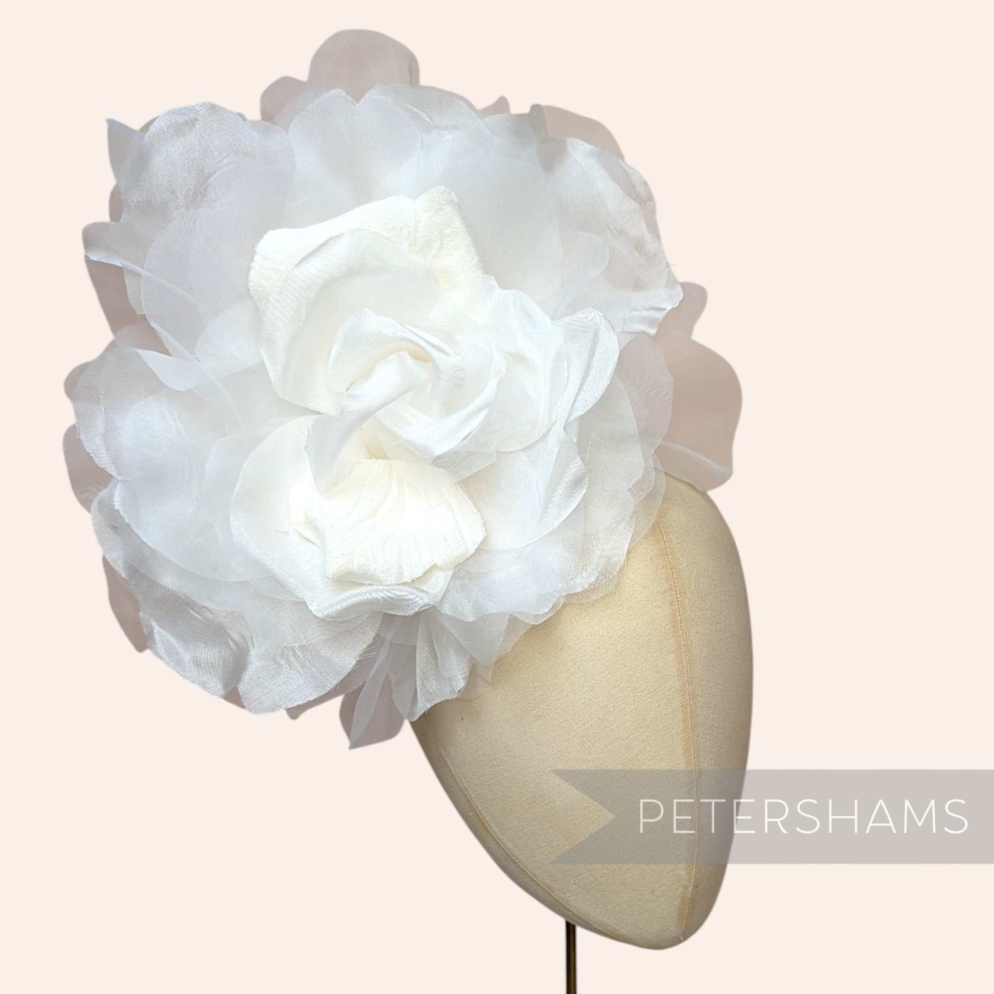 'Priscilla' Giant 25cm Velvet & Organza Millinery Flower