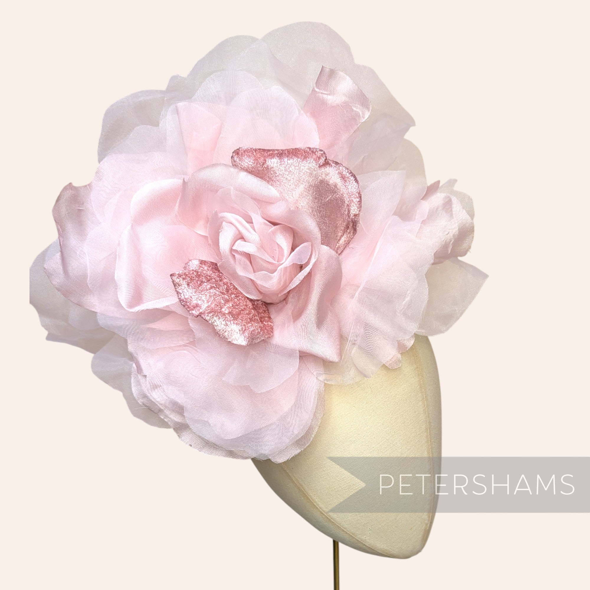 'Priscilla' Giant 25cm Velvet & Organza Millinery Flower