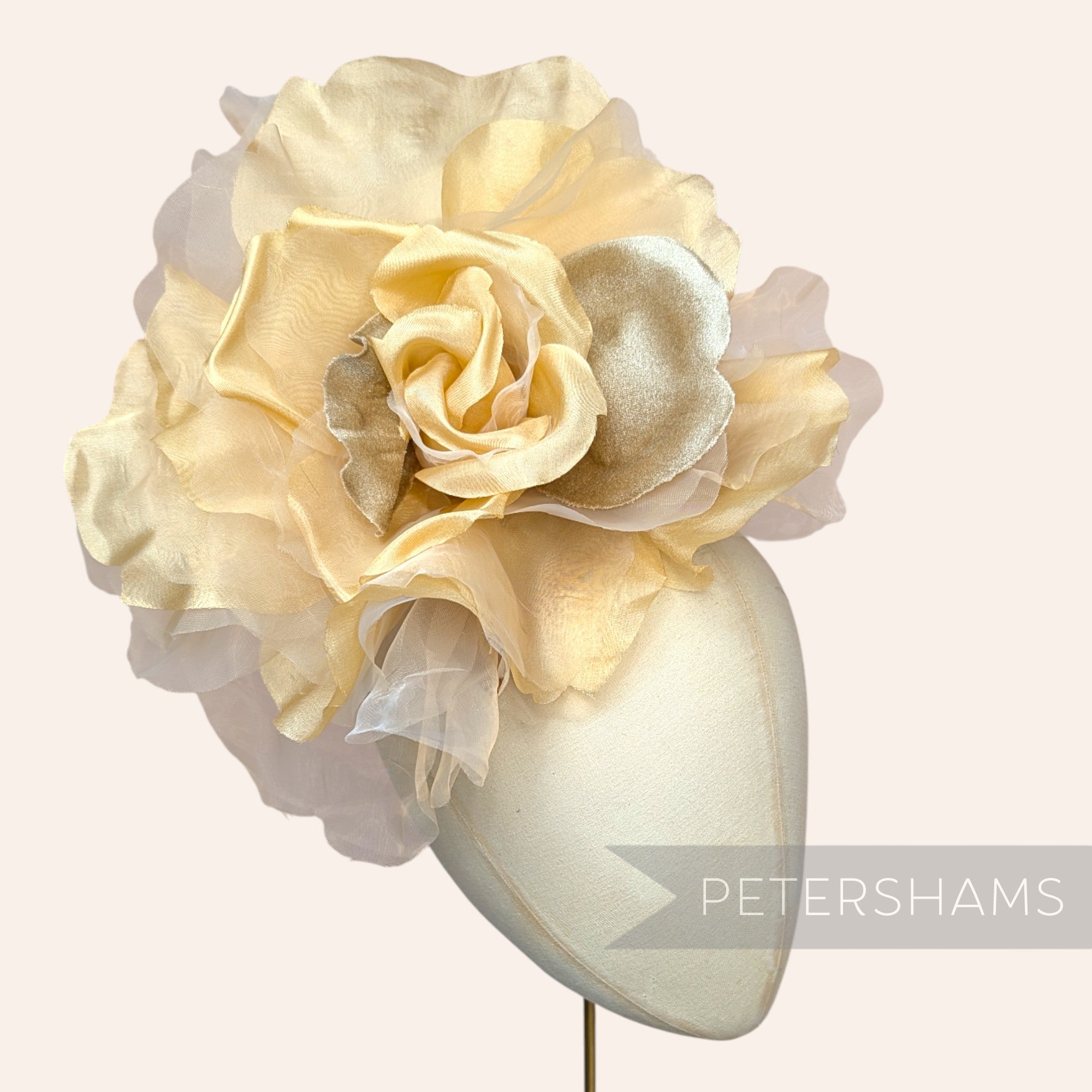 'Priscilla' Giant 25cm Velvet & Organza Millinery Flower