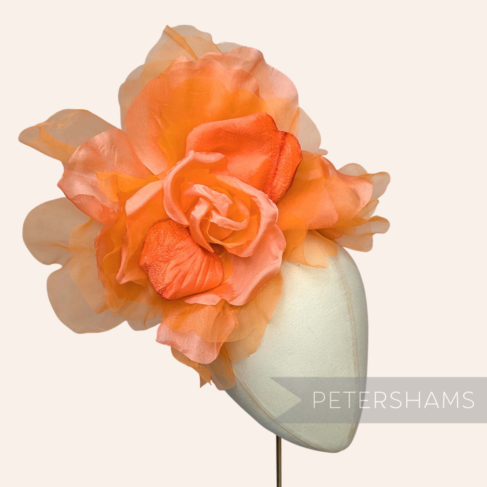 'Priscilla' Giant 25cm Velvet & Organza Millinery Flower
