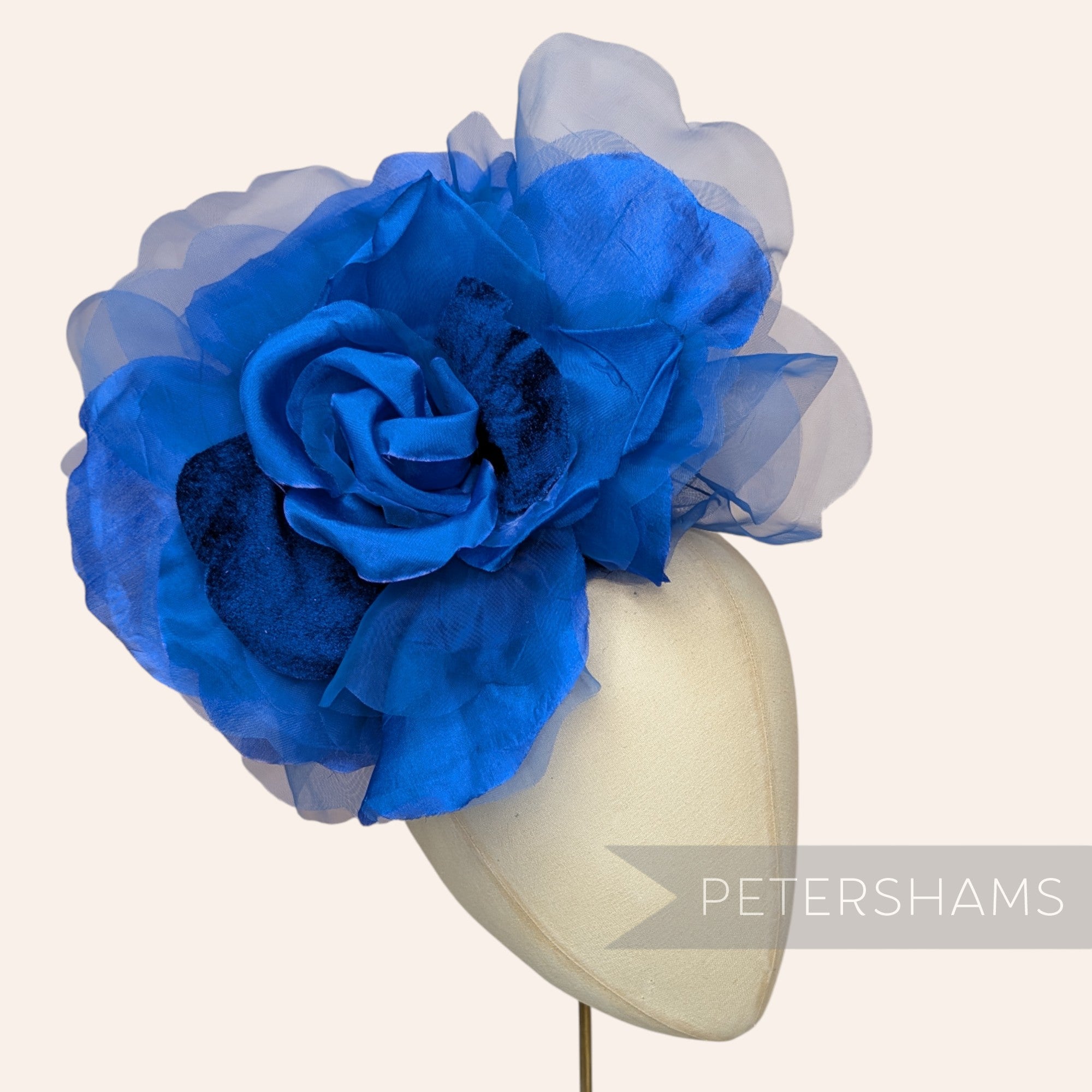 'Priscilla' Giant 25cm Velvet & Organza Millinery Flower