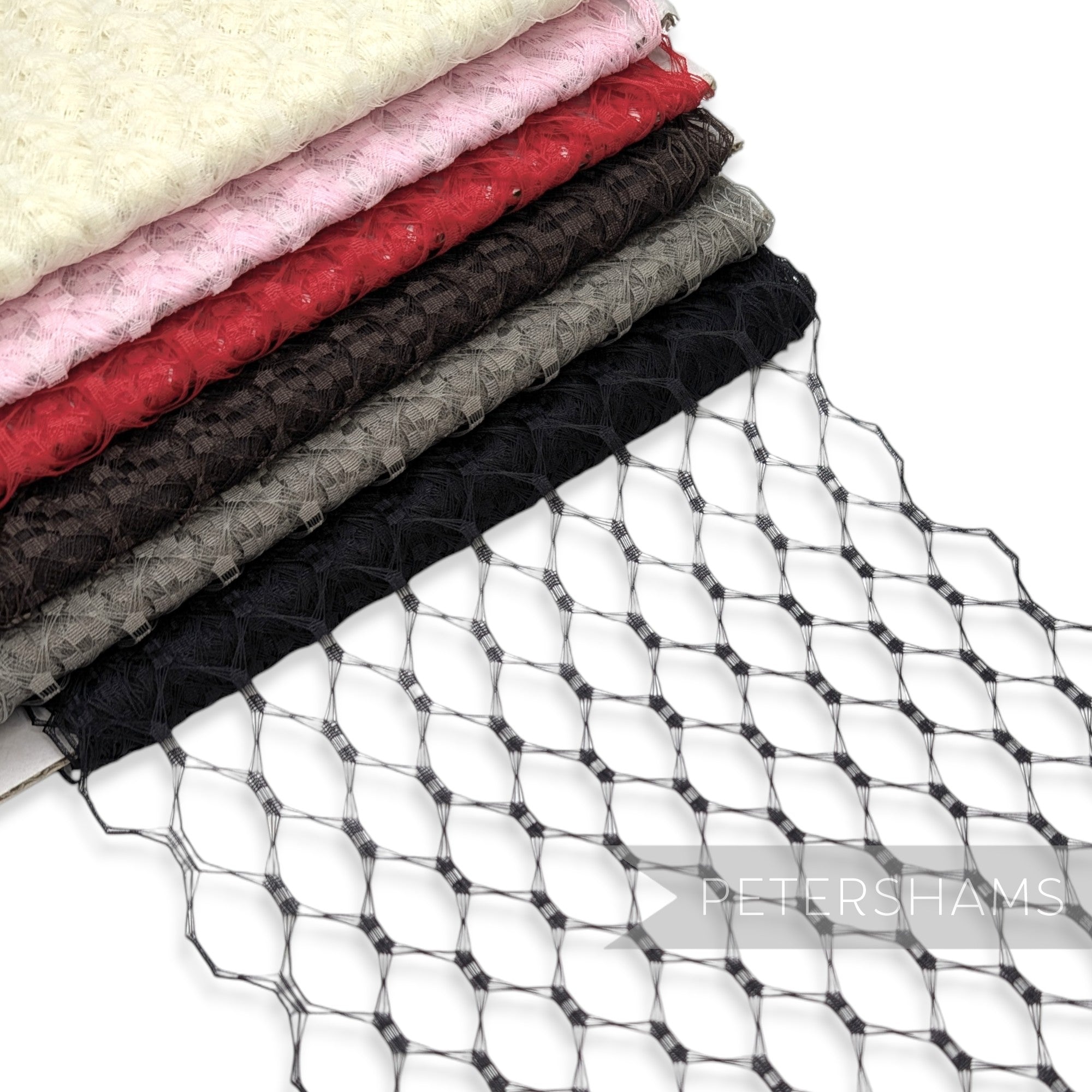 Vintage Replica Waffle Weave Veiling 23cm (9 inch) - 1m