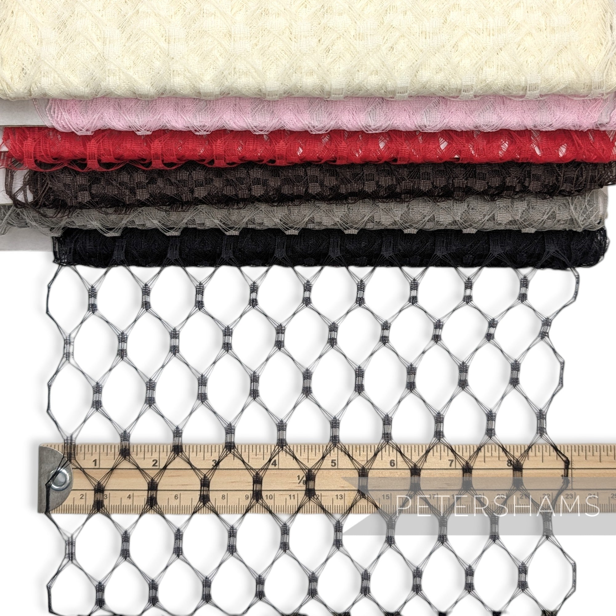 Vintage Replica Waffle Weave Veiling 23cm (9 inch) - 1m