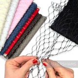 Vintage Replica Waffle Weave Veiling 23cm (9 inch) - 1m