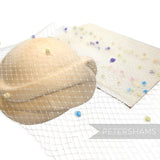 9 inch wide Pastel Dotted Veiling - 1m