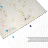 9 inch wide Pastel Dotted Veiling - 1m