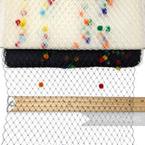 9 inch wide Rainbow Dotted Veiling - 1m