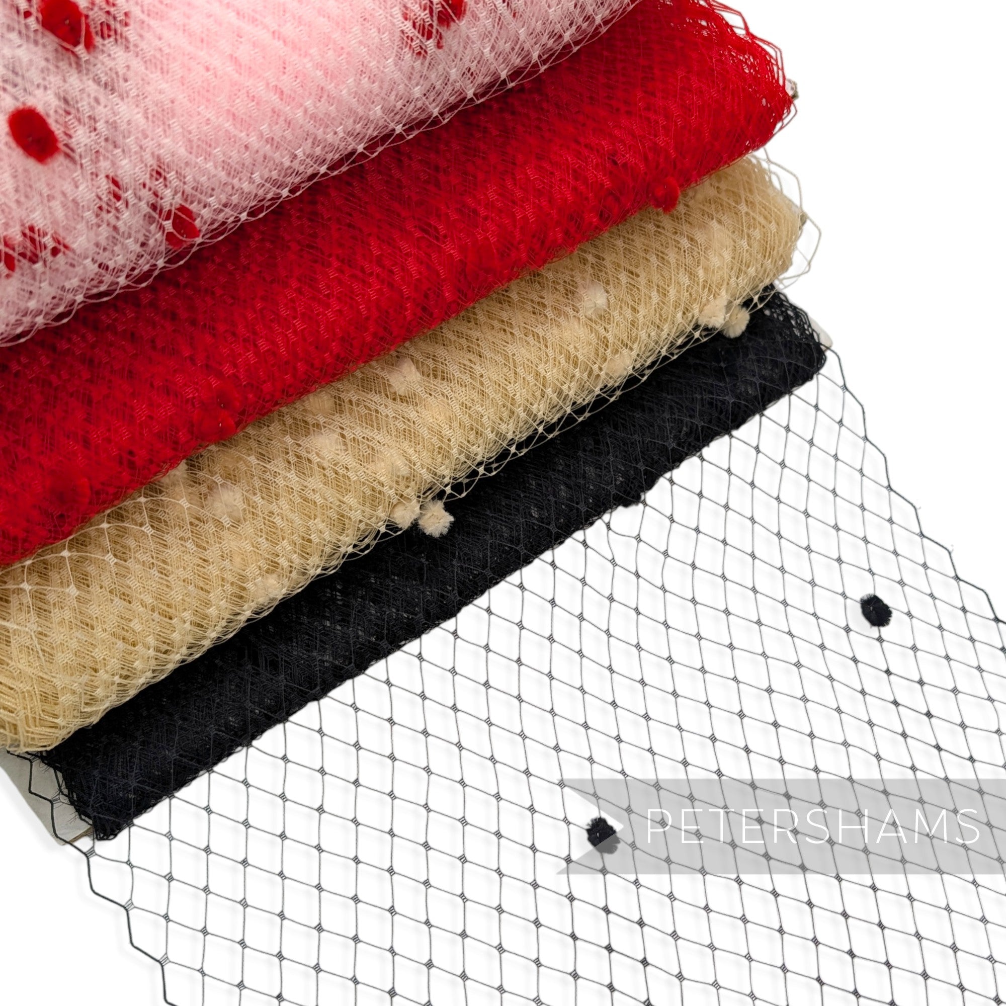 Dotted 9 Inch (23cm) Veiling - 1m