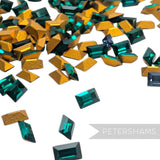 Vintage 1970/80's 3x2mm Rectangle Faceted Crystals - Approx. 144