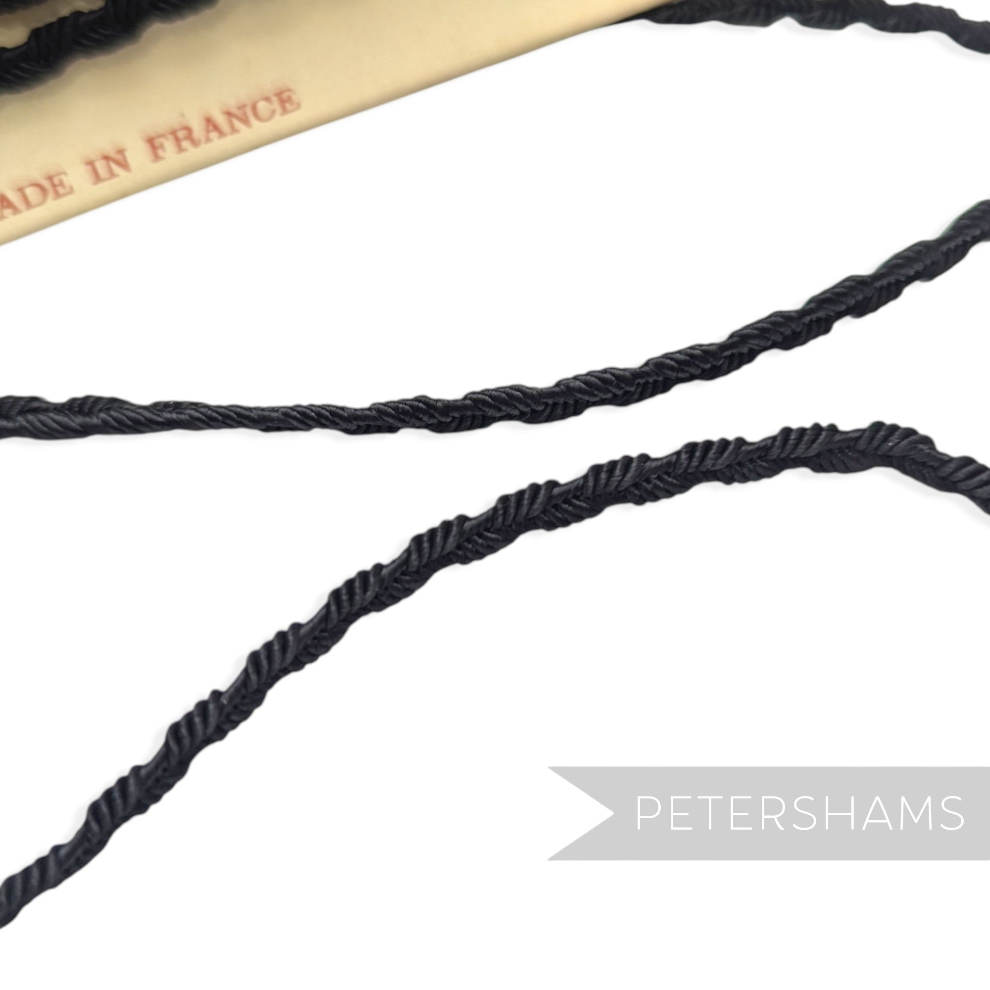 Vintage 1950/60's French Braided Effect Silky Russia Braid Trim - 12m Card