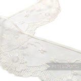 Dainty Flower Pattern 65mm Vintage 1990's Sheer Lace with Scalloped Edge - 1m