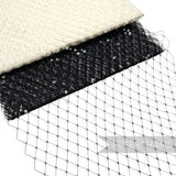 12" wide English Merry Widow Hat Veiling with Pearls - 1m