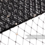 12" wide English Merry Widow Hat Veiling with Pearls - 1m