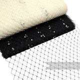 Diamante English Merry Widow Veiling, 30cm (12") Wide - 1m