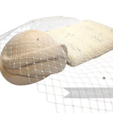Diamante English Merry Widow Veiling, 30cm (12") Wide - 1m