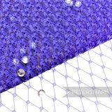 9" (23cm) Wide Diamante Veiling - 1m