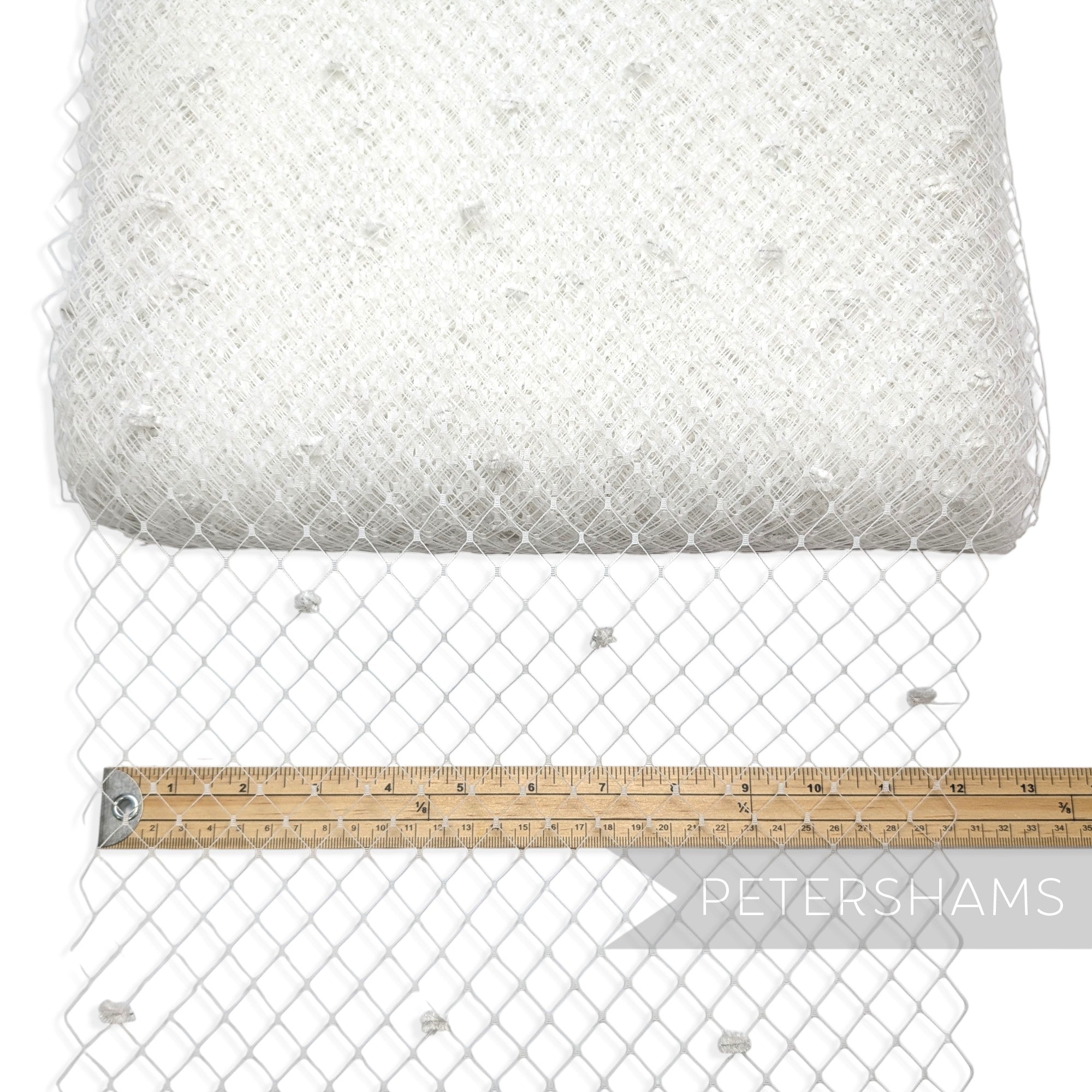 Dotted English Merry Widow Veiling, 30cm (12") Wide - 1m