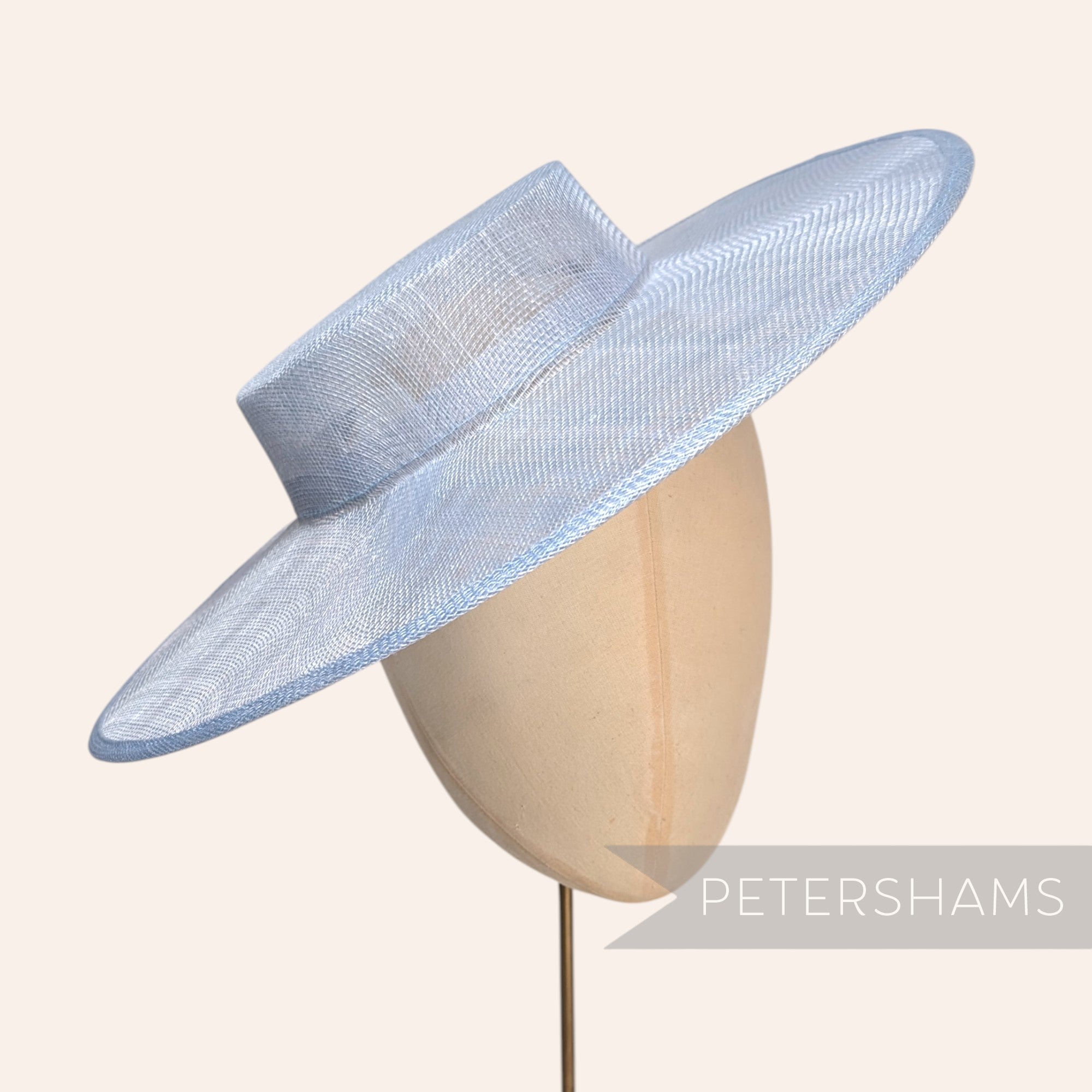 Large Brim Sinamay Boater Fascinator Hat Base