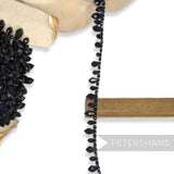 Vintage 1960's Pointed Acrylic Bead Drop Trim - 1m