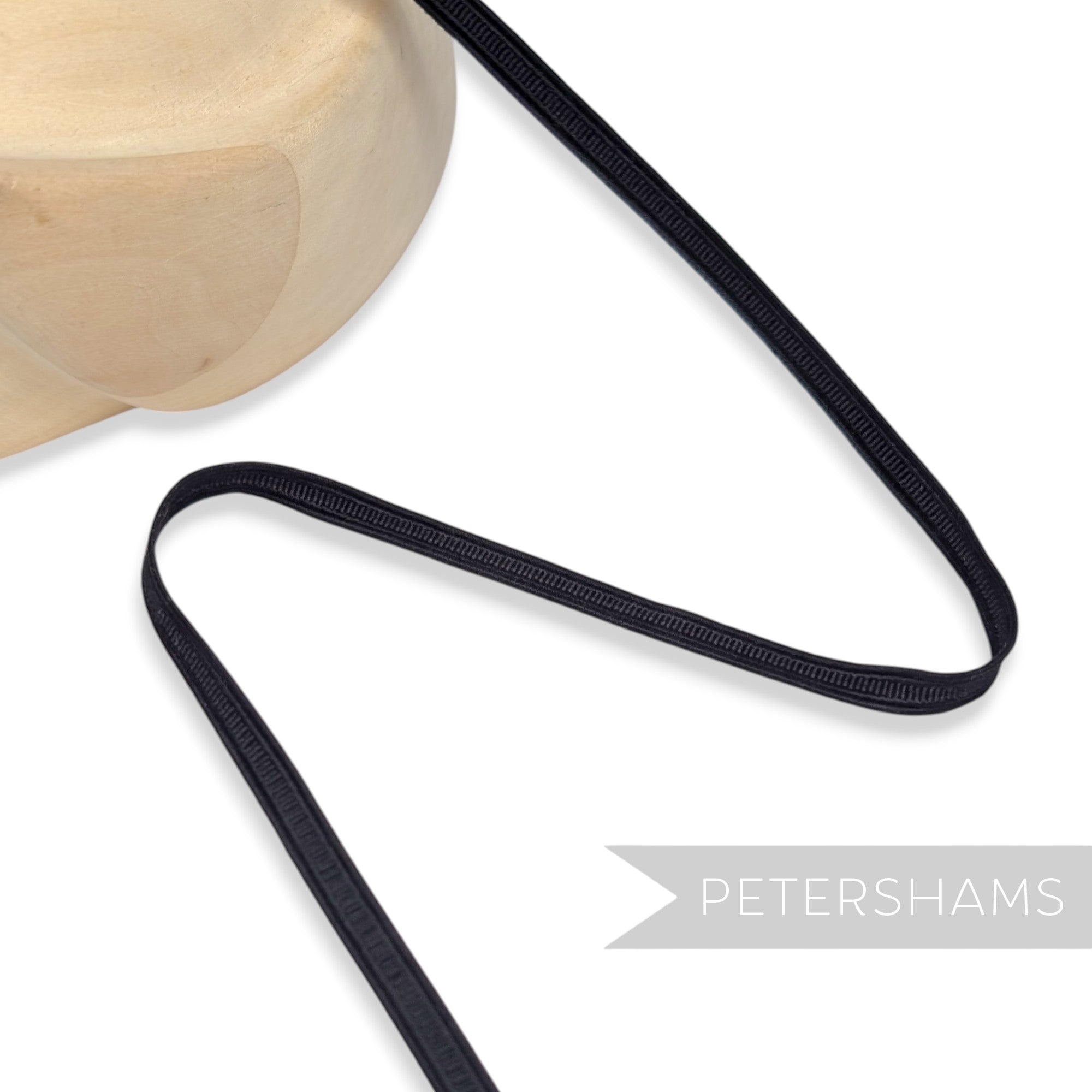 Vintage 1980/90's Fine Black Rayon Trim - 1m