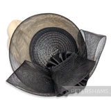 Ready-To-Wear Crin and Polybraid Fascinator with Bow
