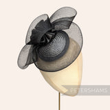 Ready-To-Wear Crin and Polybraid Fascinator with Bow