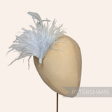 Ostrich & Stripped Coque Feather Mount